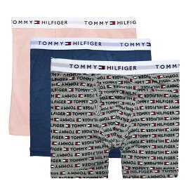 【送料無料】TOMMY HILFIGER(トミーヒルフィガー)3枚組ボクサーパンツ　 綿100% メンズ アンダーウェア パック 男性 下着 3枚セット09TE015-091　【23☆】