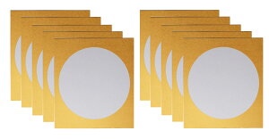 【送料無料】【まとめ買いがお得!】【10枚単位で】大色紙(特上)円窓外金 大色紙 10枚セット 10枚組 【書道用品 書道用具 書道用 掛け軸 作品用】 日本製 110171-10SET【定番】