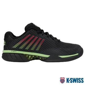 【送料無料】K-SWISS(ケイ-スイス)HYP EXP 2 KS06613011BG オールコートモデル テニス トレーニング 軽量 シューズ ブラック×グリーン   KS06613011【25★】
