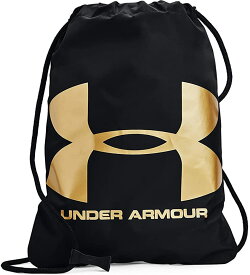 【送料無料】【よりどり3個以上で各200円引き】UNDER ARMOUR (アンダーアーマー) スポーツアクセサリー ジムサック・リュックユニセックスオージーシー サックパック 12Lブラック×メタリックゴールド1240539-010【21☆】