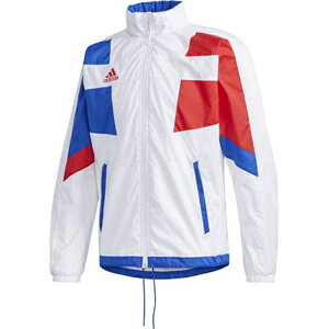 【送料無料】【5000円均一XSサイズのみ】【廃番メル】adidas(アディダス) 長袖テニスウェア ウィンドジャケット メンズ ウーブンジャケット ホワイト×チームロイヤルブルー INU62-FS3803-XS【21☆