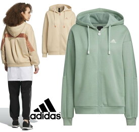 【送料無料】【6000円均一】【廃番追】アディダス (adidas)スリース ワーディング ルーズフィット フリース フルジップパーカーウィメンズ レディース トラックトップ ジャケット ルーズフィット ジャケット フルジップ フーディーIEH71【24☆】