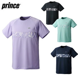 【送料無料】【4000円均一】【廃番】prince(プリンス) 吸汗速乾 半袖 テニス ウェア メンズ ゲームシャツプリンス prince テニスウェア ユニセックス ゲームシャツ　UPF+50 遮熱（遮熱杢アイレット素材）MS3007　【23★】