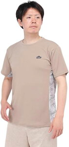 【送料無料】【4000円均一】【廃番メル】 prince(プリンス)ゲームシャツ メンズ ユニセックス テニス バドミントン 吸汗 速乾 UPF50+ 半袖シャツ アクティブウェア モカ MS4016-048【24☆】