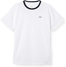 【送料無料】【4000円均一　Sサイズのみ】【廃番】prince(プリンス) 吸汗速乾 遮熱 半袖 Tシャツメンズ ゲームシャツホワイト×ホワイト MS1001-200-S【21★】