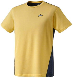 【送料無料】【3500円均一 Mサイズのみ】【廃番メル】prince(プリンス) 吸汗速乾 遮熱 テニスTシャツ メンズ 半袖ゲームシャツ イエロー MS1008-072-M【21★】