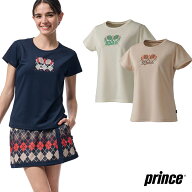 【送料無料】【廃番メル】prince（プリンス）レディース 半袖シャツ 吸水速乾・UPF50 Tシャツ 吸汗速乾、…