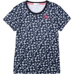 【送料無料】【ジュニアサイズ】【廃番メル】le coq sportif(ルコック)ジュニア テニス トレーニング 半袖シャツ ネイビー QMJPJA03-NVY【20☆】