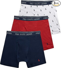 【送料無料】【6000円均一】【3枚組】POLO RALPHLAULEN(ポロ ラルフローレン)　メンズ ボクサー 前開きタイプ 下着メンズ ボクサーパンツ 前開き 3枚セット ラルフローレン ロゴ ボクサー メンズインナー RCBBP3-L8D【23☆】【定番】