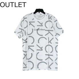 アウトレット【送料無料】【6000円均一】【廃番】Calvin Klein(カルバンクライン) ロゴAOP　Tシャツ インナーティーシャツ ティーシャツ (訳あり商品)　40IC834-540-M【25★】
