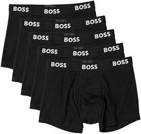 【送料無料】【廃番】HUGO BOSS(ヒューゴボス) コットン100%メンズ ボクサーパンツ 5枚セットブラック 50475391-001【24☆】