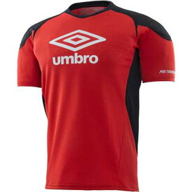 【送料無料】【2500円均一　Mサイズのみ】【廃番】umbro(アンブロ)メンズプロトレ パフオ-マンスS/Sシヤツ半袖 シャツSレッドUUULJA50-SRED-M【19★】