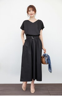 楽天市場 ワンピース レディース マキシ丈 ロング丈 おしゃれ 可愛い ブラック メール便 春夏新作 M L Xl 638 Bh43b 予約販売 15 日 送料無料 メ込 La Gemme ラジエム