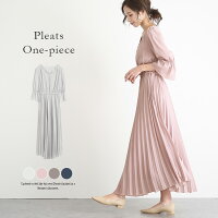 プリーツワンピースロングワンピースシフォン長袖Vネックレディースロング透け感ウエスト切替フォーマルきれいめ仕事オフィスおしゃれ可愛いメール便2020春夏新作フリー【lgww-at2604】【即納：2-5日】【送料無料】メ込