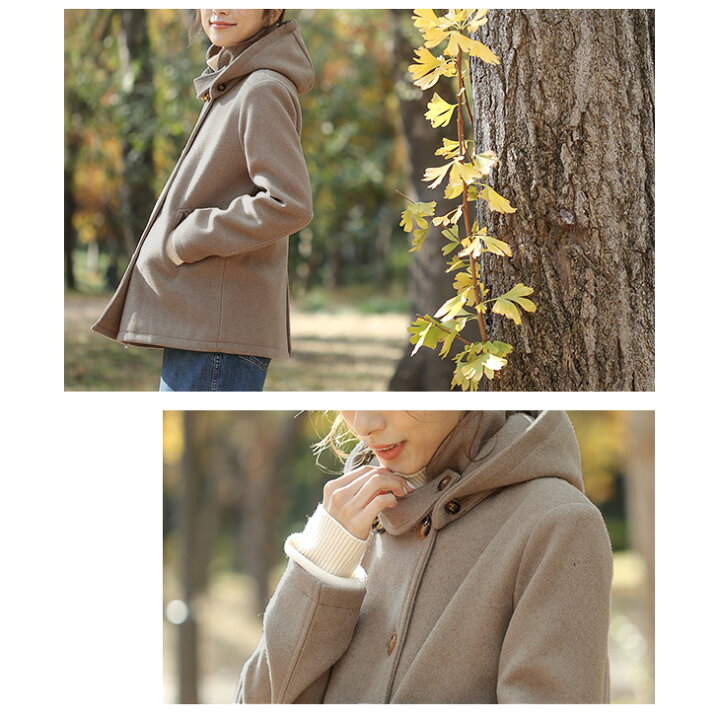 楽天市場 奇跡の再販 2way ショートコート コート レディース ショート フード ジャケット トップス アウター ウール あったか おしゃれ シンプル 定番 ブラック 秋冬m L Lgww At2721 即納 1 5営業日 宅込 La Gemme ラジエム