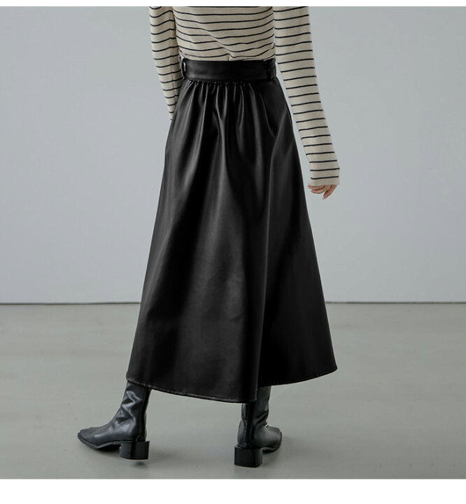 楽天市場】【半額クーポン対象】フェイクレザー スカート ウエスト  