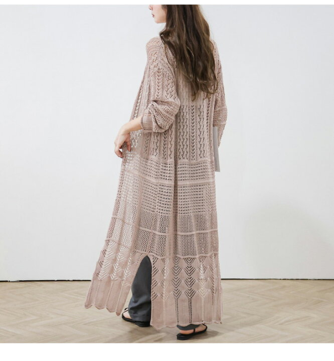 楽天市場】【半額クーポン対象】サマーニット レース ガウン クロシェ  