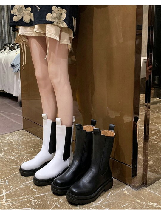 楽天市場】【半額クーポン対象】【奇跡の再販】サイドゴアロングブーツ 