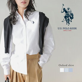 【半額クーポン対象】U.S. POLO ASSN. 別注 ロゴ刺繍 ワンポイント刺繍 オックスフォードシャツ レギュラーカラー シーズンレス コットン100％ 2026春夏新作 【lstpss26-pl005】【即納：1-5営業日】【送料無料】メ込2