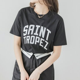 【半額クーポン対象】Tシャツ カットソー 半袖 トップス レディース やわらかな生地感 おすすめ おしゃれ ブラック フリーサイズ メール便 2024春夏 【lstp301-339】【即納：1-5営業日】【送料無料】メ込1