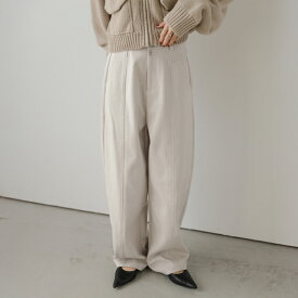 【クーポンで2,980円】カーブパンツ ワイドパンツ ハイウエスト ボトムス 体型カバー レディース おすすめ おしゃれ 2025秋冬新作 【lsbtaw24-852】【即納&予約：11月27日入荷予定順次発送】【送料無料】メ込4