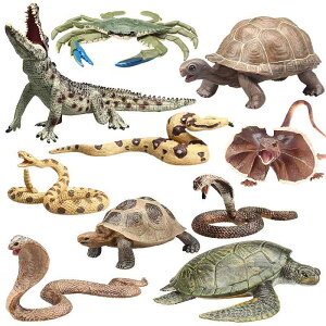 フィギュア 子供用 爬虫類 動物 おもちゃ 置物 教育 玩具 シミュレーション 模型 コブラ ガラガラヘビ パイソン フトアゴヒゲトカゲ リアル感 クリエイティブ