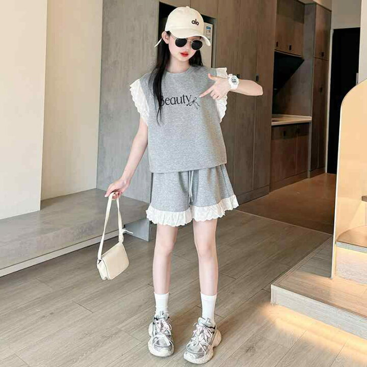 楽天市場】Tシャツ ショートパンツ セットアップ 女の子 サマー スーツ 