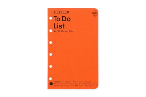 ミニ6サイズ PLOTTER/プロッター ToDoリスト メモパッド システム手帳リフィル 7771