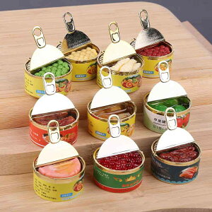 食品サンプル ミニチュア シミュレーション 缶詰 食品模型 フードサンプル リアル DIY素材 キーチェーン フルーツ キャビア 小道具 プレイハウス デザート 雑貨 コレクション 工芸品