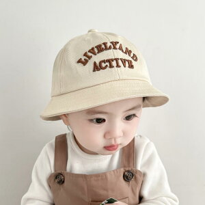 サンハット キッズ ベビー 帽子 かわいい 男の子 女の子 春秋 日よけ帽子 薄手 綿 日焼け防止 熱中症対策 フィッシャーマンハット 帽子 バケットハット 夏 約618ヶ月推奨赤ちゃん頭囲4447CM範