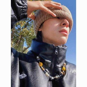 ネックレス HIPHOP ジュエリー ユニセックス エイサップ ロッキー アメリカ スカル 蝶 セラミック パール ヒップホップ スマイリーフェイス ダイス ヒップホップ