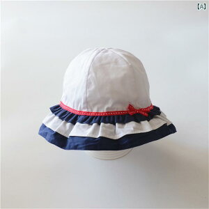 帽子 かわいい 幼児 春夏 薄手 綿 日よけ 女の子 赤ちゃん 日焼け防止 さわやか サンハット レジャー ドーム つば広 リボン フリル
