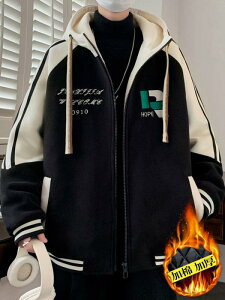 子供服 ジャケット アウター 13歳 男児 秋冬 コート 厚手中綿 12歳 中学生 14歳 15歳 年長児 フリース 幾何学模様 フード付き アウターウェア