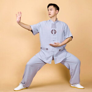 カンフー服 太極拳ウェア 武術着 体操 スポーツ トレーニングウェア 綿麻 中国 太極拳 練習 競技 パフォーマンス エレガント メンズ レディース