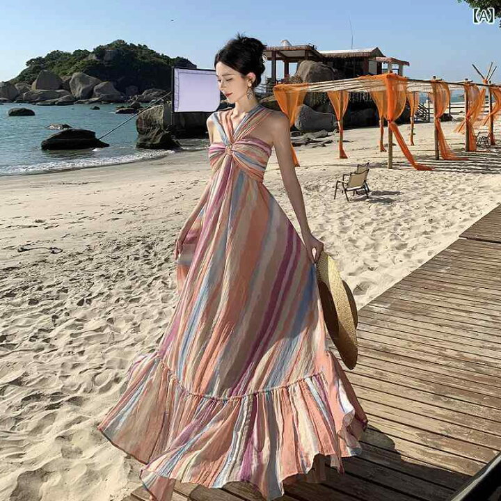 ビーチドレス リゾートワンピース 旅行 夏 サマードレス リゾート 