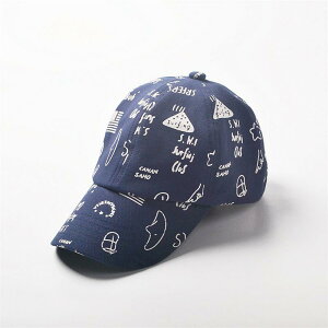 ベースボール キャップ ベビー 幼児 春夏秋 男の子用 日焼け防止 野球帽 子供用 韓国 綿 プリント サンシェード ピーク キャップ コットン ベースボールキャップ レジャー ドーム