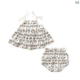 ベビー服 赤ちゃん用 ガールズ ツーピース かわいい おしゃれ 夏 カジュアル セットアップ 北欧 2点セット