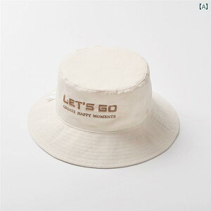 帽子 かわいい 春夏 赤ちゃん 薄手 つば広 日よけ 男の子用 女の子用 幼児用 文字 日焼け防止 コットン バケットハット 屋外 ユニセックス モノトーン 刺?