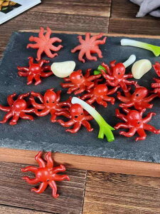 食品サンプル 食育教材 子供 小学生 レストラン スーパーマーケット 水族館 ディスプレイ インテリア タコ シーフード おもしろ 装飾品 模型展示 撮影小物