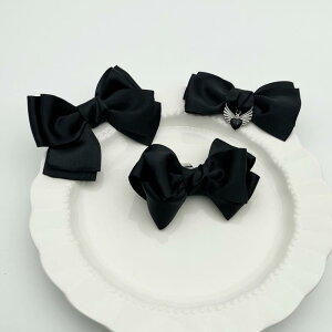 シューズクリップ パンプス 靴飾り レディース ファッション 韓国 スタイル 軽量 ブラック リボン 取り外し可能 クリップ バックル ビジュー ラインストーン デコパーツ アレンジ エレガン