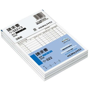 �R�N��(KOKUYO) ���ʕ� �m�[�J�[�{�� ������ B6�^�e 50�g 3���p�b�N �E-322X3