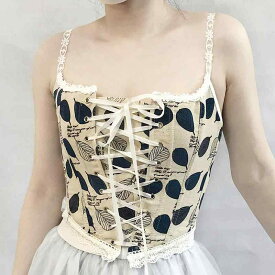 ビスチェ コルセット ボディーシェイプ キャミソール式 アウター 大きいサイズ レース 花柄 薄手 ウエスト 脇腹 バスト ぜい肉 引き締め 見せ下着 出産後 かわいい