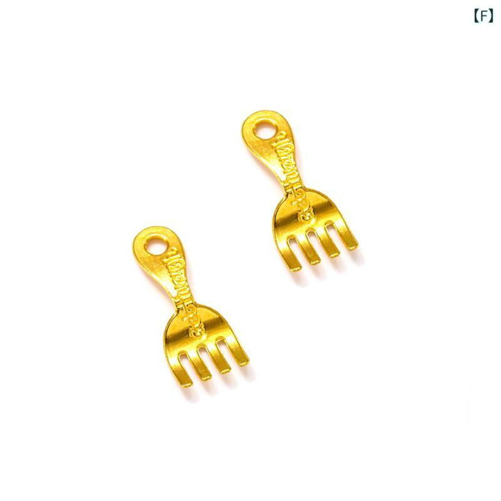 楽天市場】10個 合金 スプーン フォーク ペンダント DIY アクセサリー 