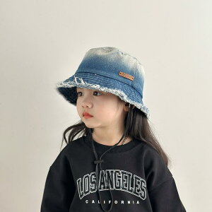子供用 帽子 デニム生地 デニムコーデ 女の子 フィッシャーマンハット 日焼け防止 カラバリ豊富 選べるカラー 女の子用 サンハット アウトドア おしゃれ バケットハット