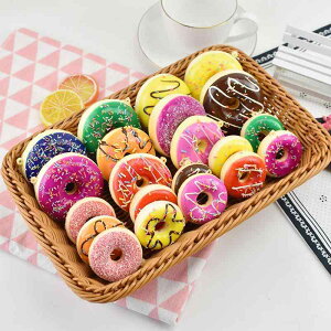 食品サンプル 見本 プラスチック スクイーズ ドーナツ 小道具 フェイク ディスプレイ キーホルダー 装飾 カフェ インテリア 子ども おもちゃ ユニーク かわいい