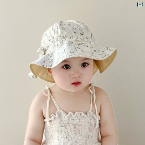 子供用 キッズ ベビー 赤ちゃん用品 幼児用 帽子 ハット かわいい おでかけ レジャー おしゃれ 春 夏 薄手 花柄 北欧 レトロ 日焼け対策