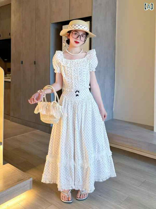 楽天市場】子供服 ワンピース サマードレス 女の子用 水玉 ドレス 夏 