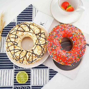 食品サンプル 見本 カラフル ドーナツケーキ 丸形 カラフル スクイーズ ギフト 小道具 コレクション ストア カフェ ショップ インテリア 装飾品 デスク リラクゼーション かわいい