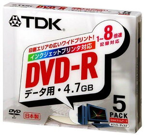TDK DVD-Rf[^p 1~8{ΉChv^u 5mmP[X5pbN [DVD-R47PWX5K]
