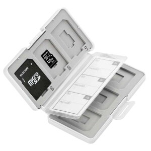 ELECOM �������J�[�h�P�[�X �C���f�b�N�X�䎆�t�� SD6��+microSD6�����[ CMC-SDCPP12�V���[�Y